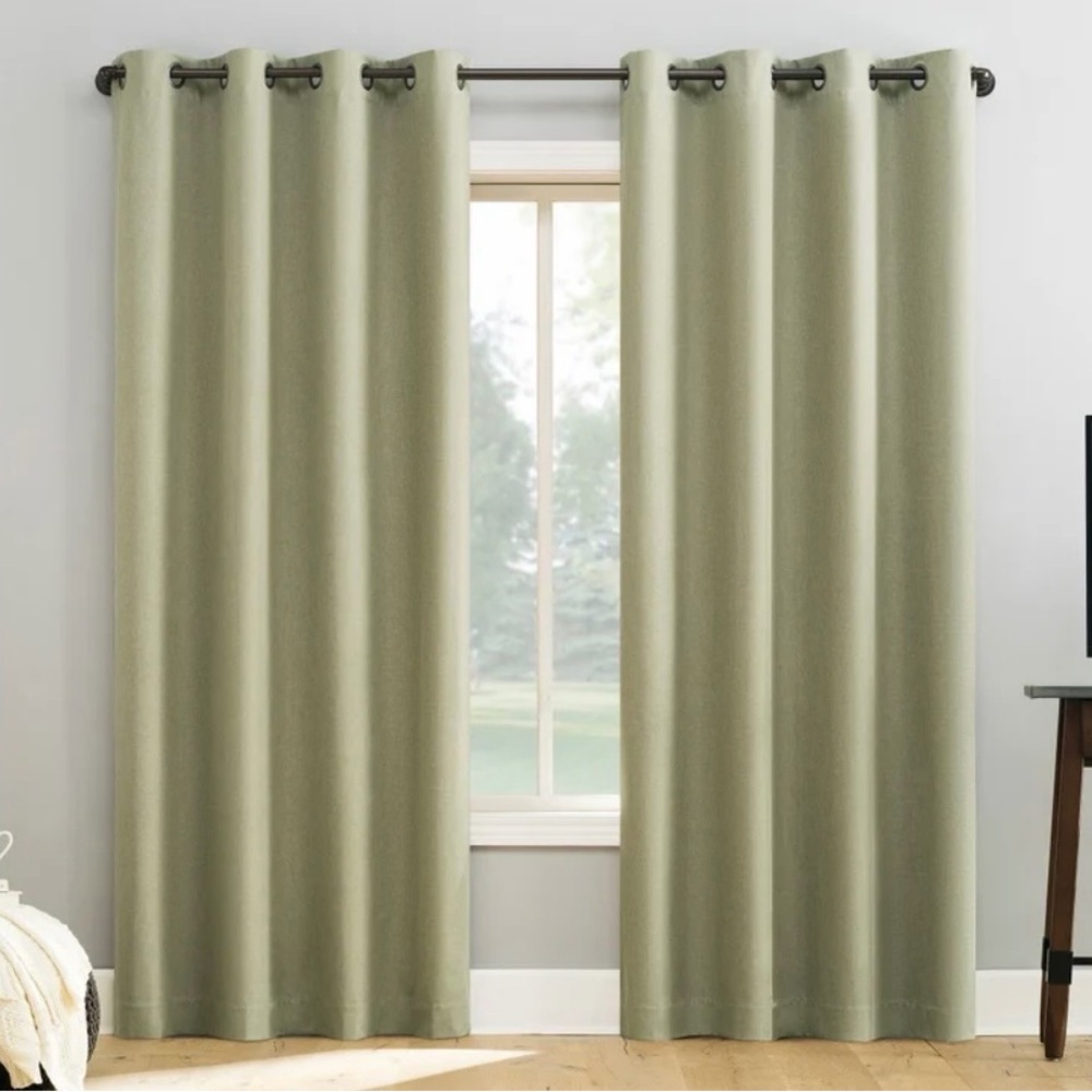 Sun Zero Fashion Blackout Courtains 100x96 pair - Designer Neutral Modern Style